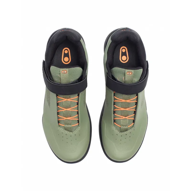 Crankbrothers Stamp Speedlace Green/Black/Orange-3