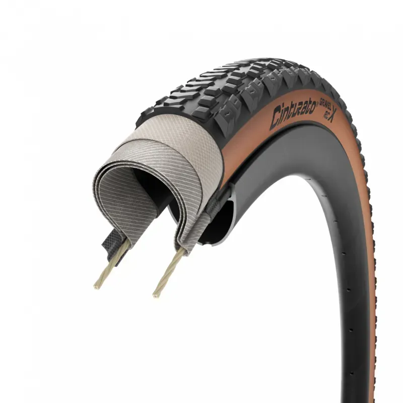 Pirelli Cinturato Gravel RC X 700c Gravel Road Tyre in Tan-5