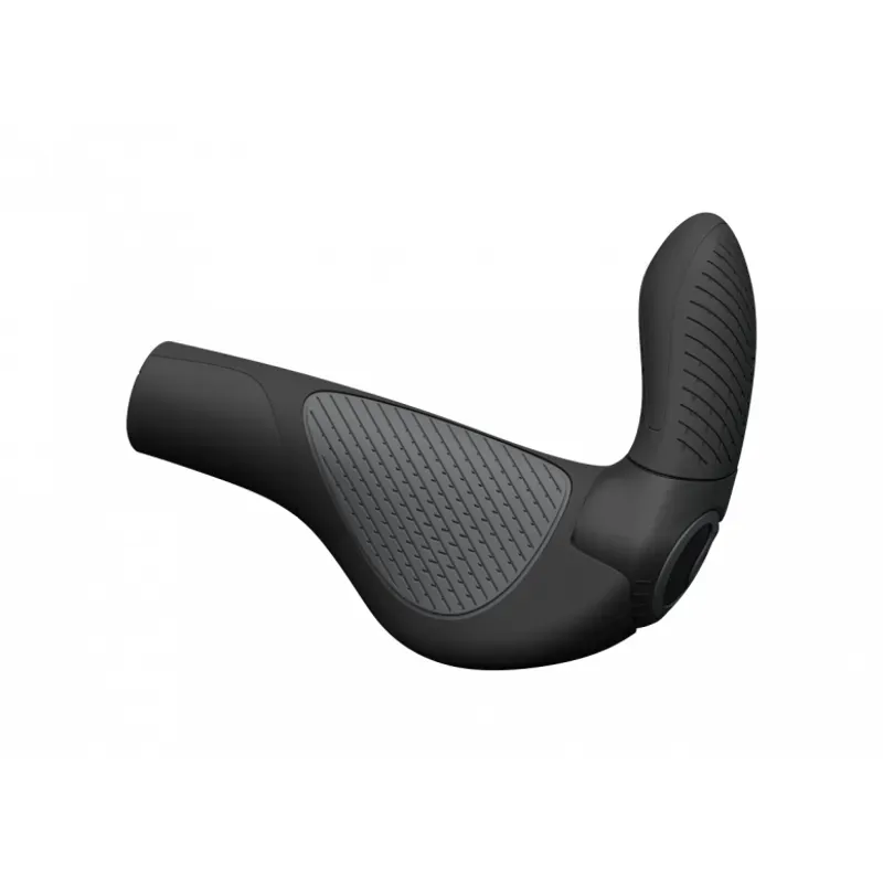 Ergon GP3 Evo Grip and Bar Ends in Black + Grey
