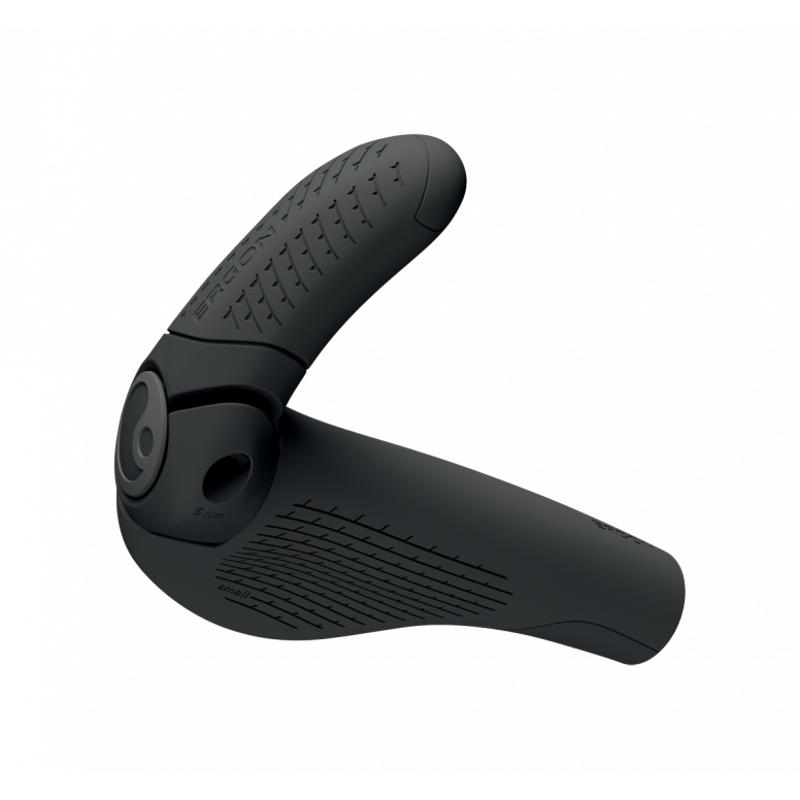 Ergon GP3 Evo Grip and Bar Ends in Black + Grey-1