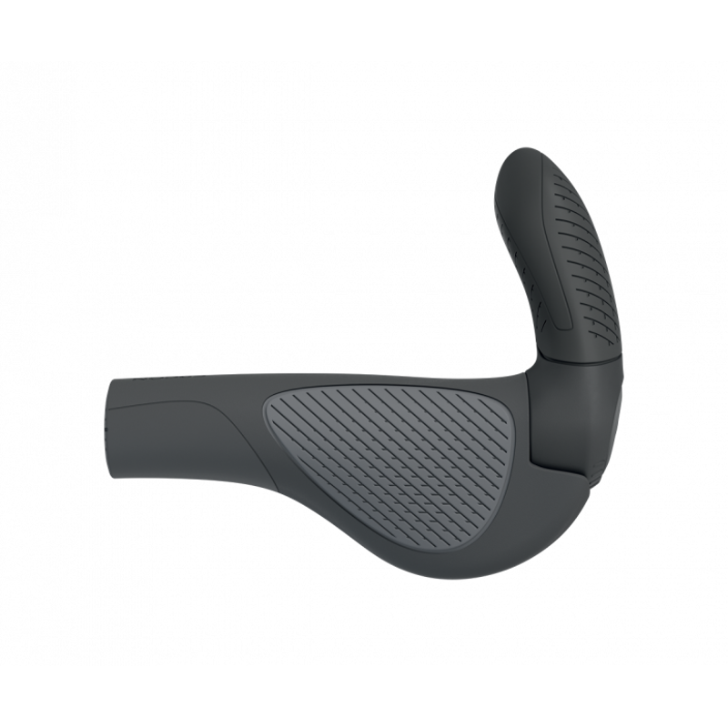 Ergon GP3 Evo Grip and Bar Ends in Black + Grey-2