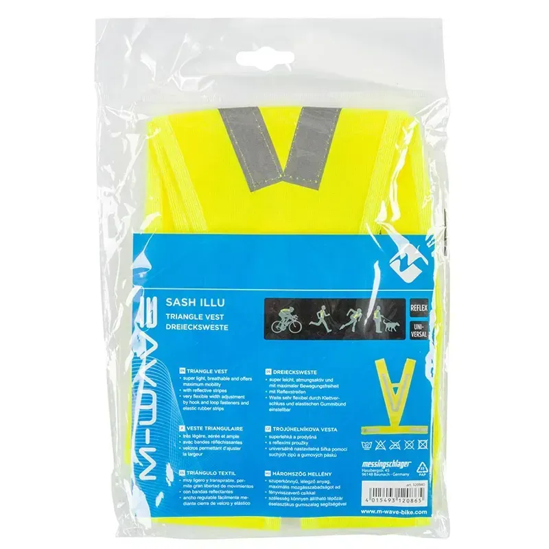 M-Wave Reflective Triangle Safety Vest - Extra Small/Small-1
