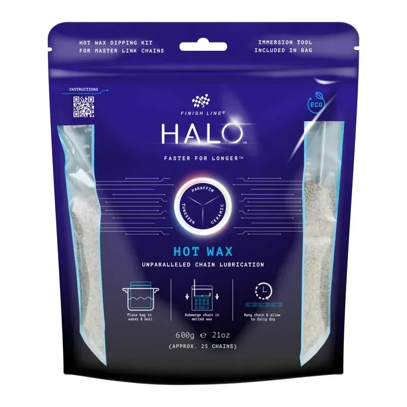 Finish Line Halo Hot Wax 600g Granular Boil Bag in Blue
