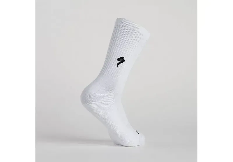 Specialized Cotton Tall Socks in White