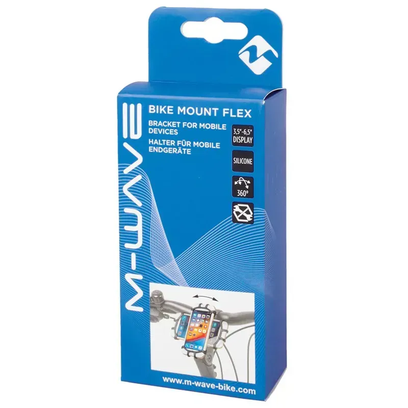 M-Wave Flex Phone Mount Smartphone Bracket in Black-2