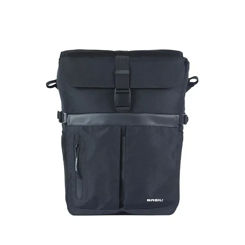 Basil Move Simple 15l MIK Studs Pannier Bag in Black-1