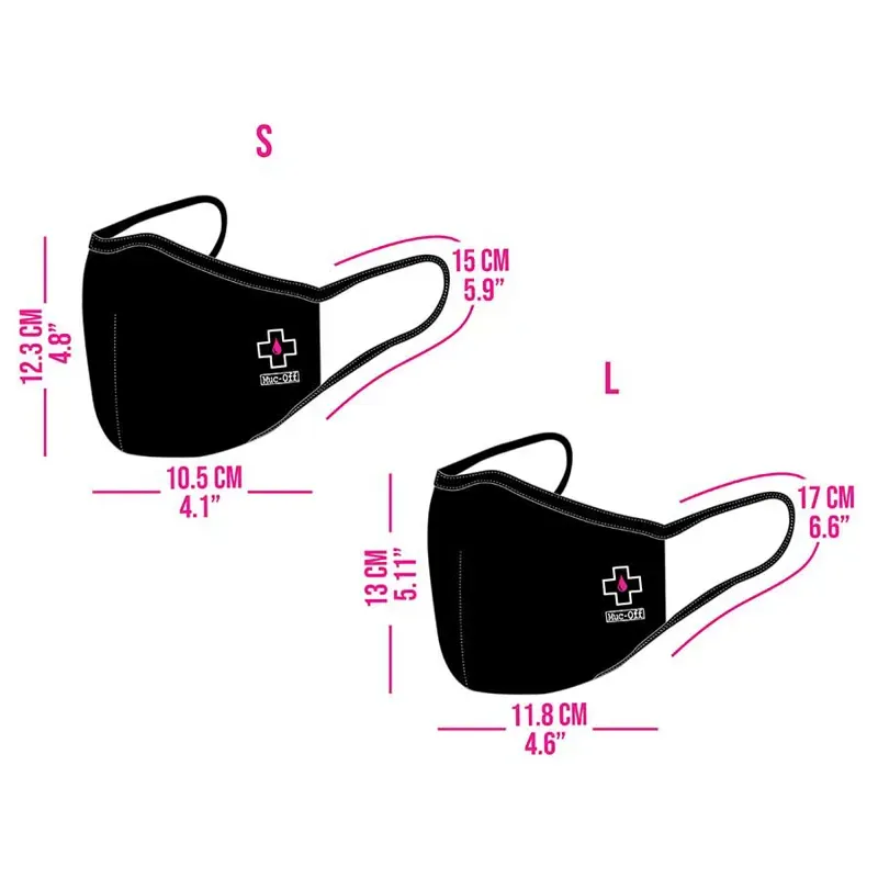 Muc-Off Reusable Face Mask BOLT - L-3