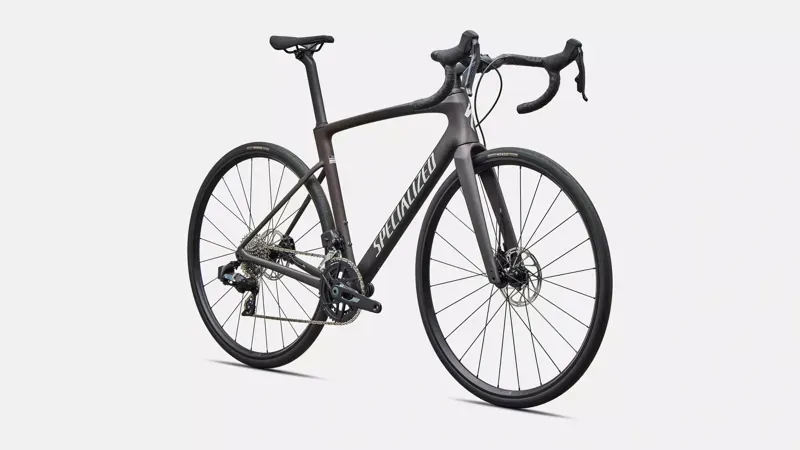 Specialized Roubaix SL8 Comp SRAM Rival AXS Racing Bike in Satin Warm Smoke Metallic-1