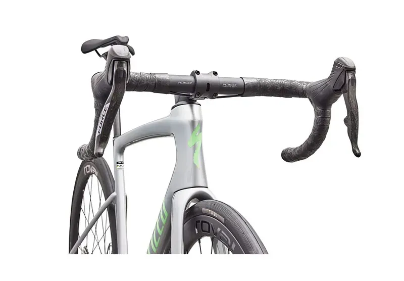 Specialized Tarmac SL9 Expert SRAM Force AXS Road Bike in Silver Dust-4