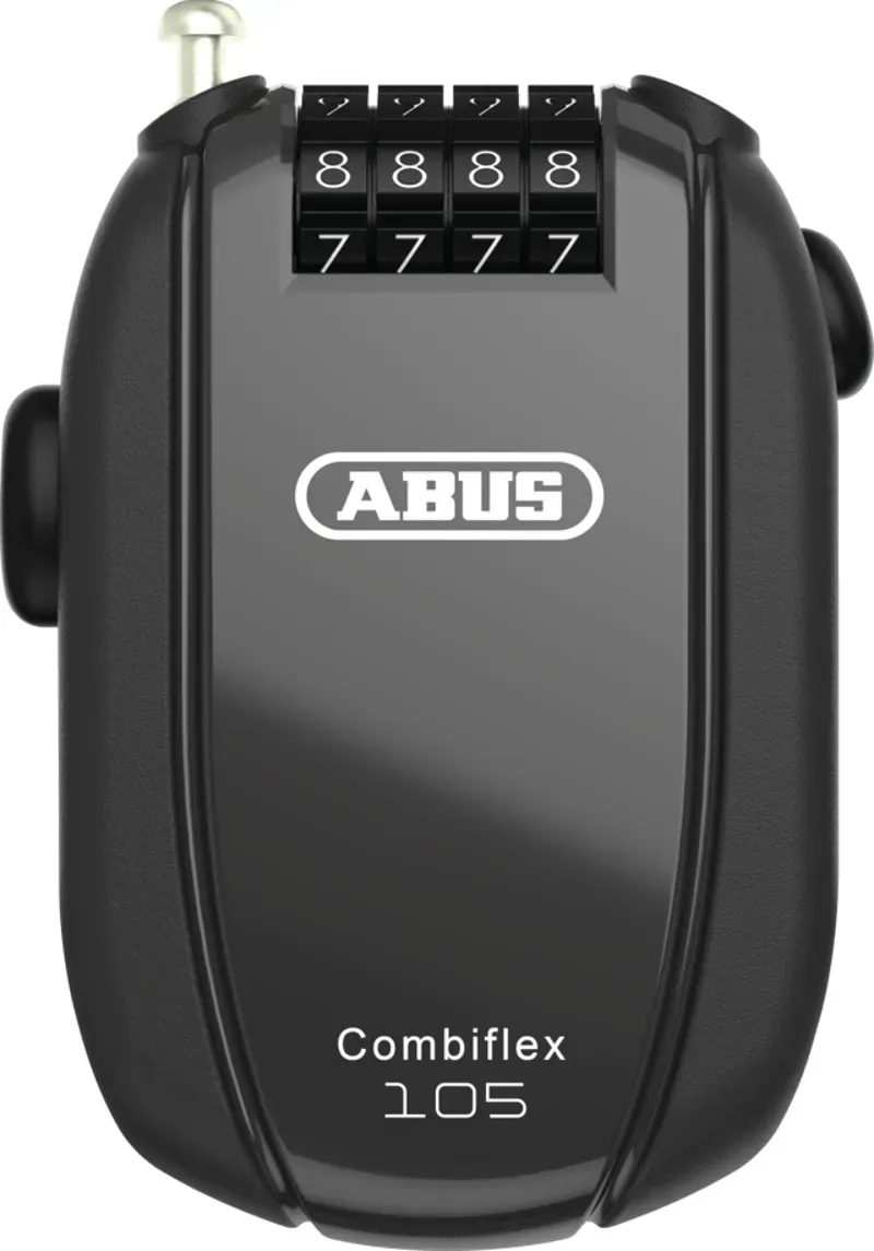 Abus Combiflex Rest 105 Retractable Combo Lock in Black