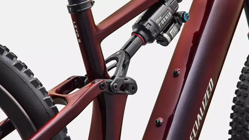 Specialized Turbo Levo R Pro eMountain Bike in Gloss Black Red Chameleon-7