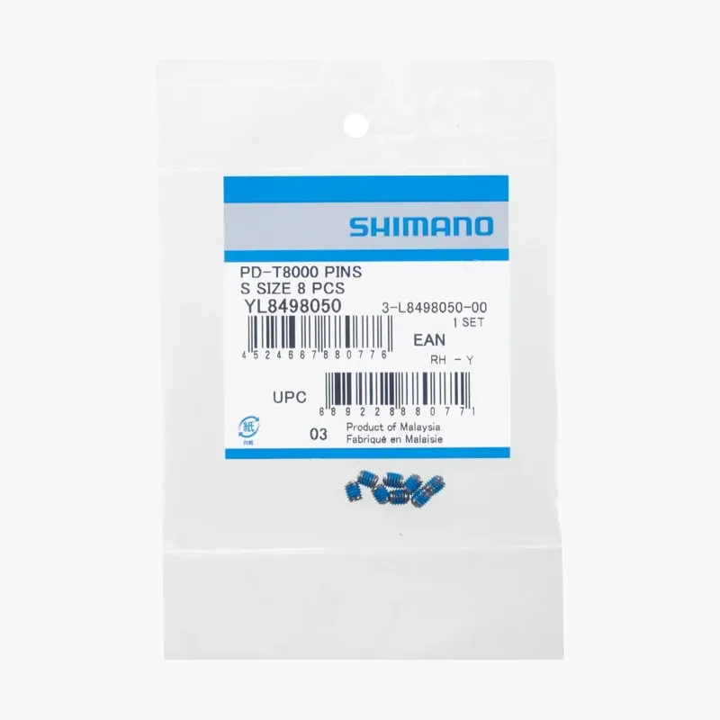Shimano Spares PDT8000/PDEH500 Pedal Pins PK8 in Silver-1