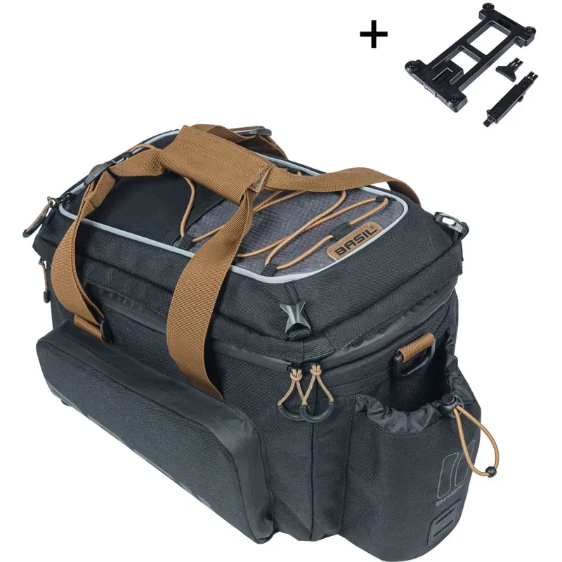 Basil Miles Trunkbag XL Pro MIK 9- 36L Black/ Grey 9-36 litres