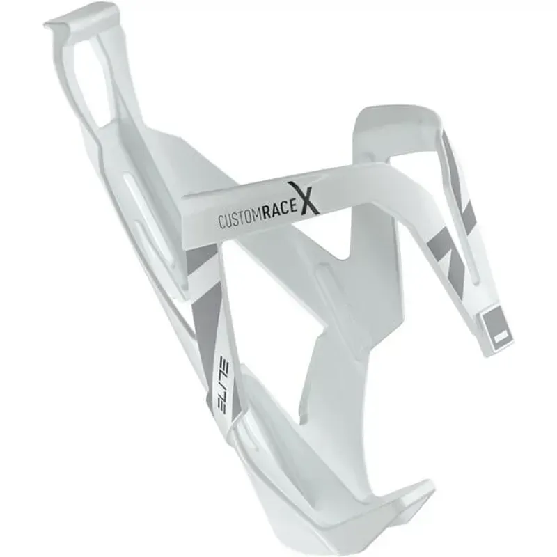 Elite Custom Race X Resin Bottle Cage in White/Grey