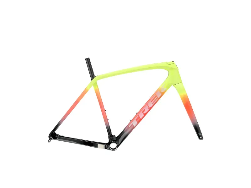 Trek Boone Disc Frame Set Road Bike In Glowstick to Living Coral Fade