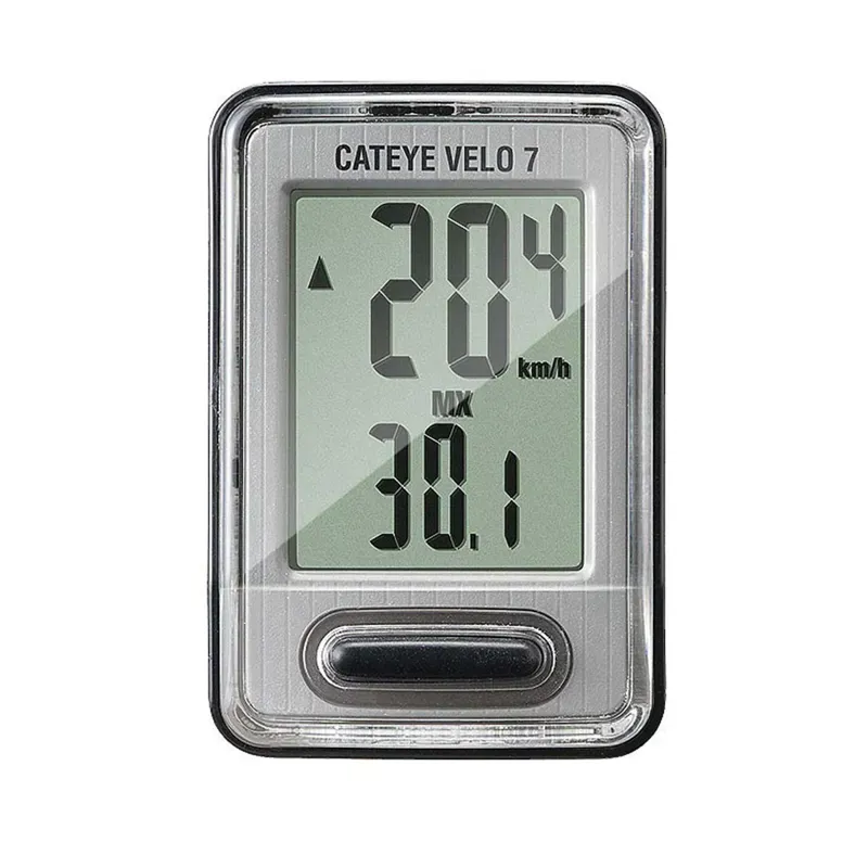 Cateye Velo 7 Wired Computer In Grey