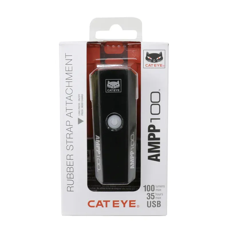 Cateye Ampp 100 Front Bike Light in Black