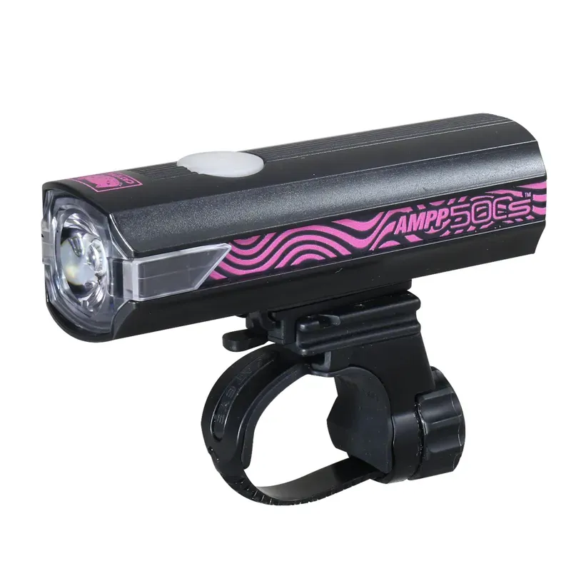 Cateye AMPP 500S Colour Edition Front Bike Light: BLACK/-1