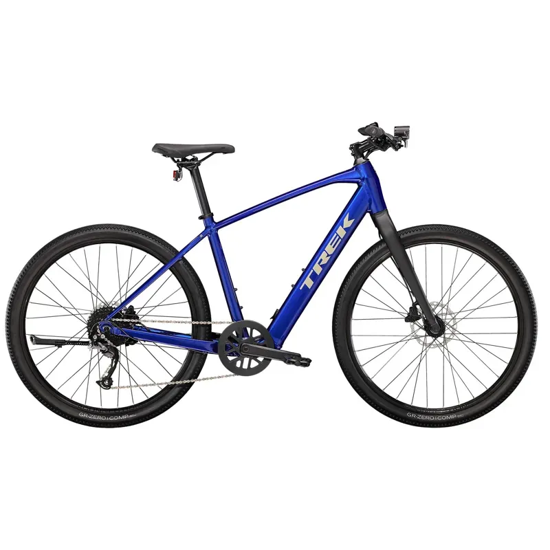 Trek Dual Sport+ 2 Hybrid eBike in Hex Blue