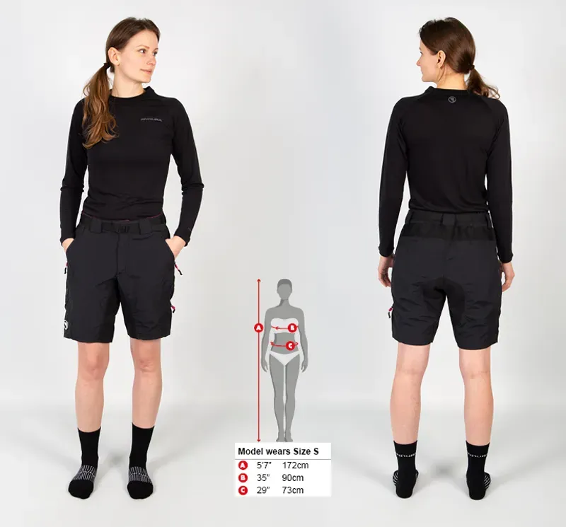 Endura Women's Hummvee Short II: Black - L-1