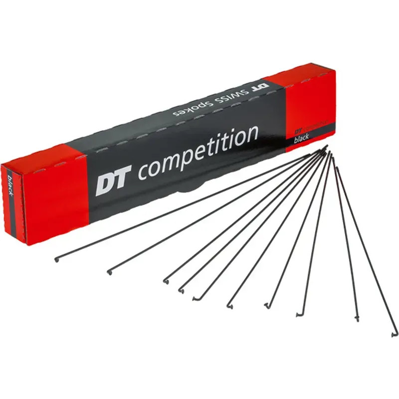 DT Swiss Competition black spokes 14 / 15 g  2 / 1.8 mm box 100 300 mm