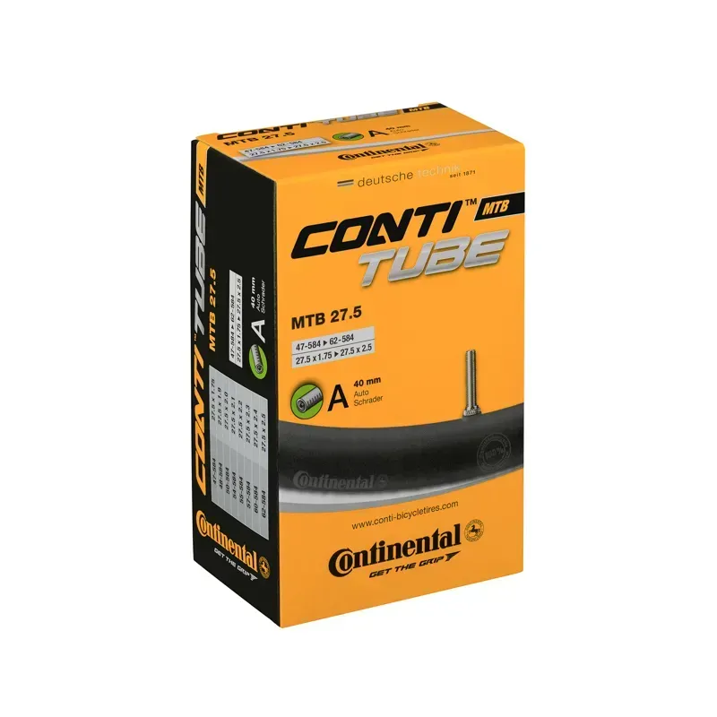 Continental Schrader 27.5x2.6-2.8 40mm MTB Tube Valve in Black