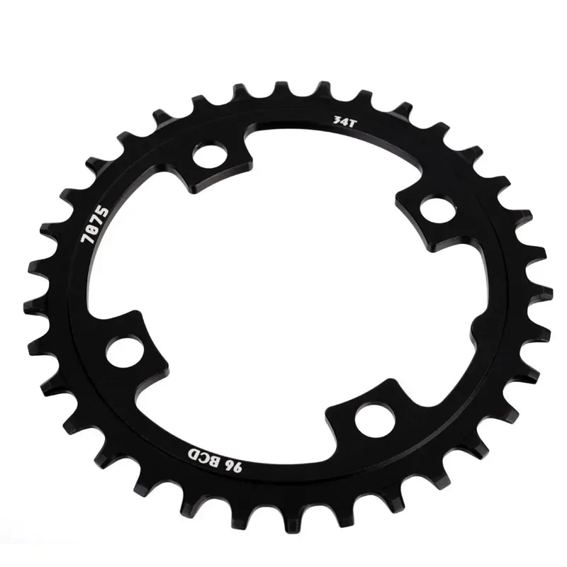 Sunrace MX00 34-tooth Narrow-Wide Chainring in Black-2