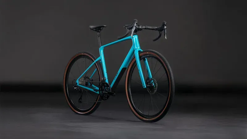 2026 Cube Nuroad C:62 Pro Gravel Bike in Swimming Pool/Black-1