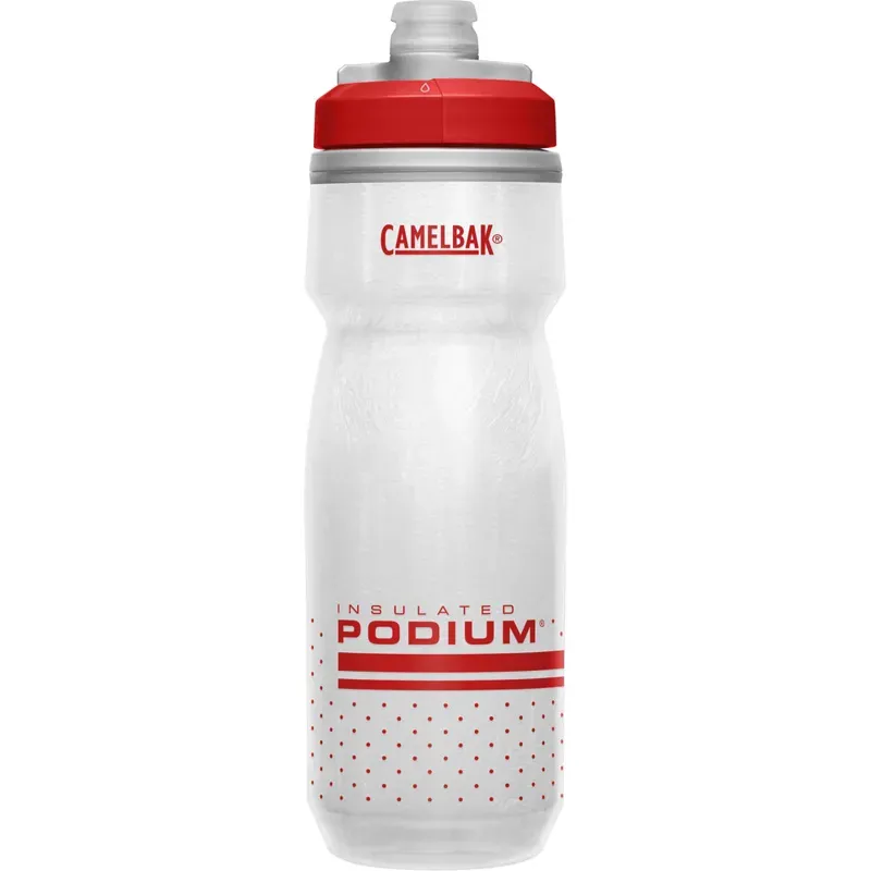 Camelbak Podium Chill 620ml Insulated Bottle in Fiery Red/White