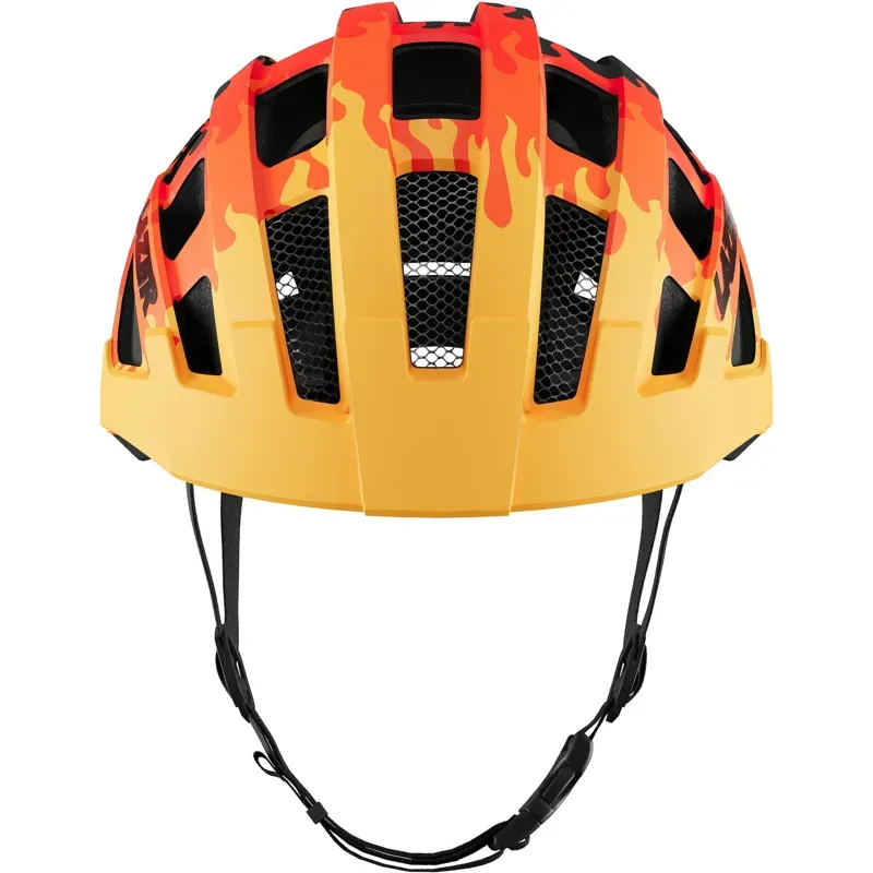 Lazer J2 Uni-Youth Helmet in Matt Flames Orange Reds-1
