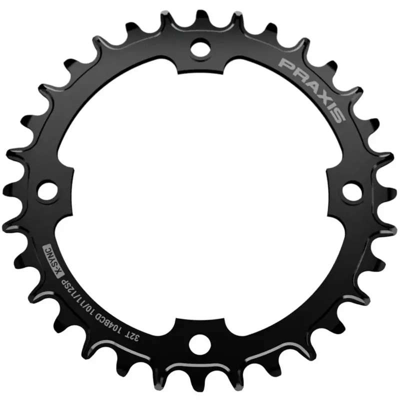 Praxis - E-Ring - 104 BCD NW 1x Direct Threaded Black 3-1
