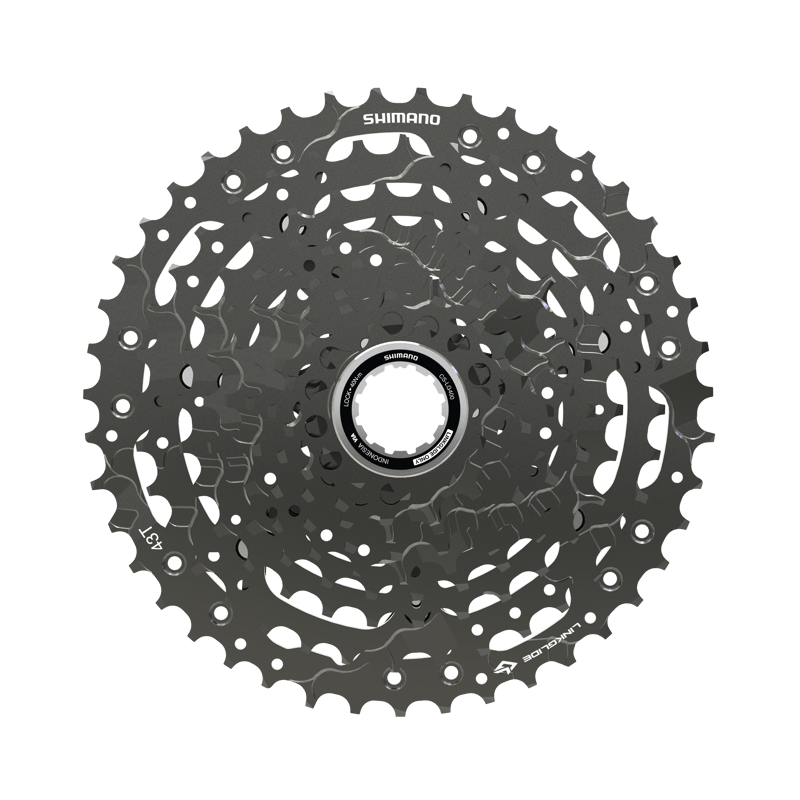 FINAL - Shimano CS-LG400-10 10-speed Linkglide Cassette in Black