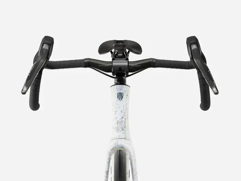 Trek Domane SLR 9 AXS Road Bike in Mother of Pearl/Silver Marble-2