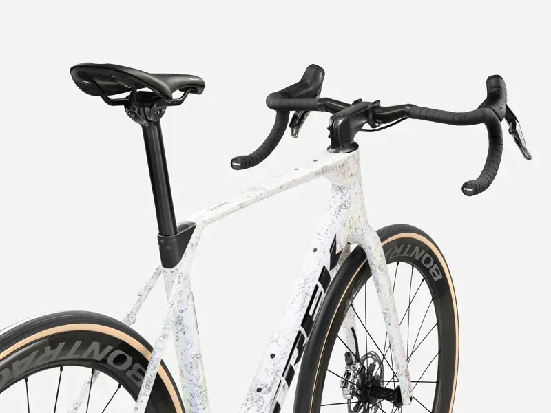 Trek Domane SLR 9 AXS Road Bike in Mother of Pearl/Silver Marble-3