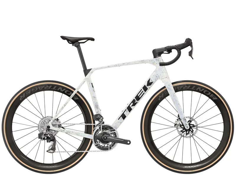 Trek Domane SLR 9 AXS Road Bike in Mother of Pearl/Silver Marble