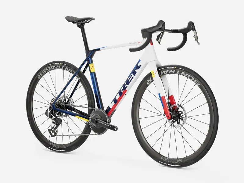 Trek Domane SLR 9 AXS 1x13 Road Bike in Navy Smoke/Trek White-1