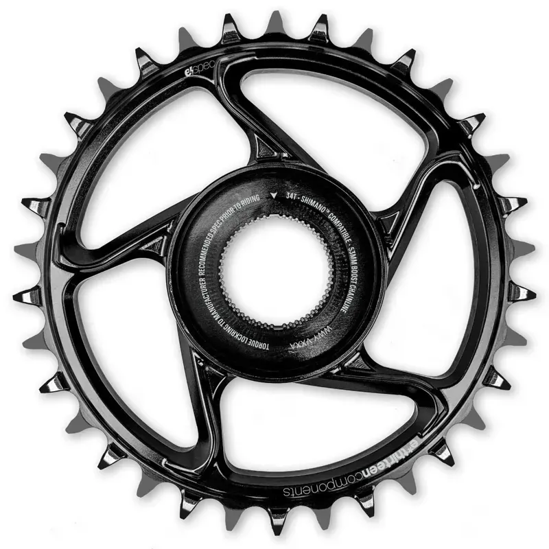 E-Thirteen Gen. 4 Bosch CX 36-tooth Steel DM Chainring in Black