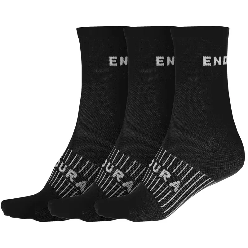 Endura Coolmax Race Sock Triple Pack Black L - XL