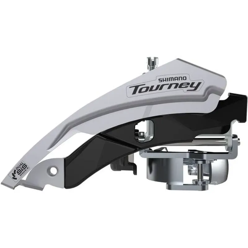 Shimano Tourney FD-TY600-L6 Front Derailleur in Silver/Black