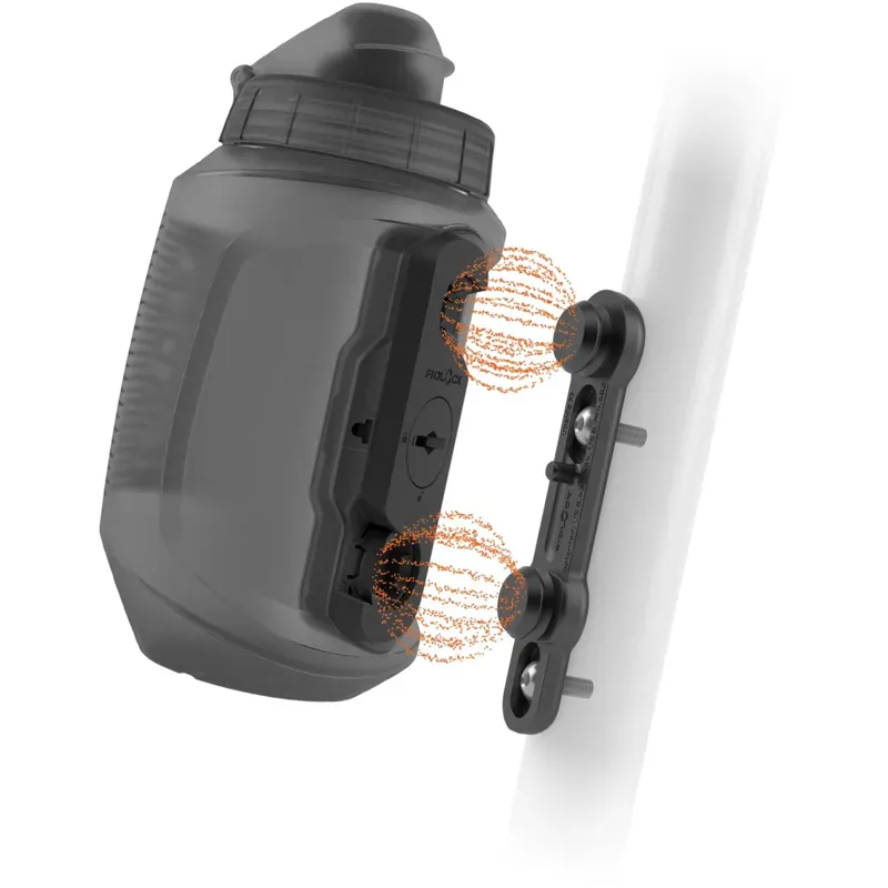 Fidlock Twist Bottle 550 Compact + Bike Base 550ml in Solid Black-3
