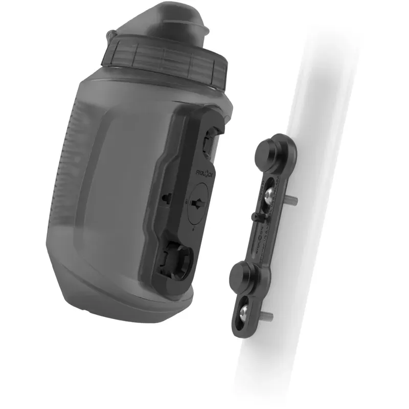 Fidlock Twist Bottle 550 Compact + Bike Base 550ml in Solid Black-2