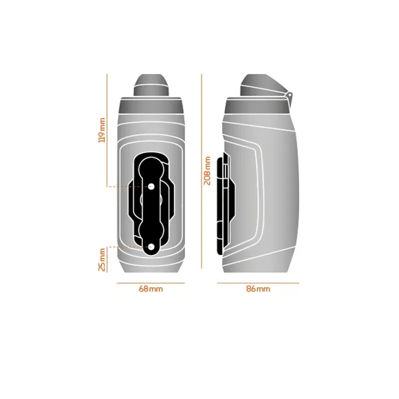 Fidlock TWIST Bottle 590 + Bike Base in Solid Black-3