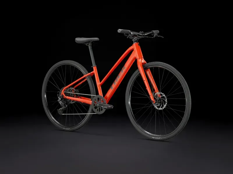 Trek FX 2 Hybrid Bike in Lava-1