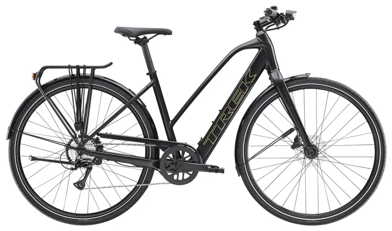 Trek FX+ 2 Stagger E-bike In Black
