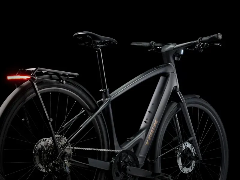 Trek FX+ 7 SO E-Hybrid Bike in Dark Star Matte-1