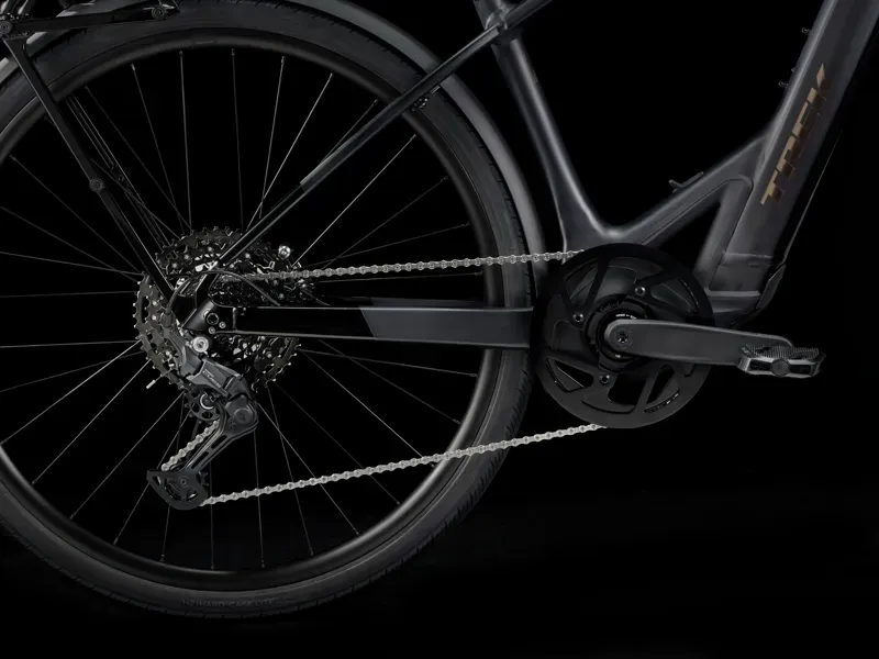 Trek FX+ 7 SO E-Hybrid Bike in Dark Star Matte-4