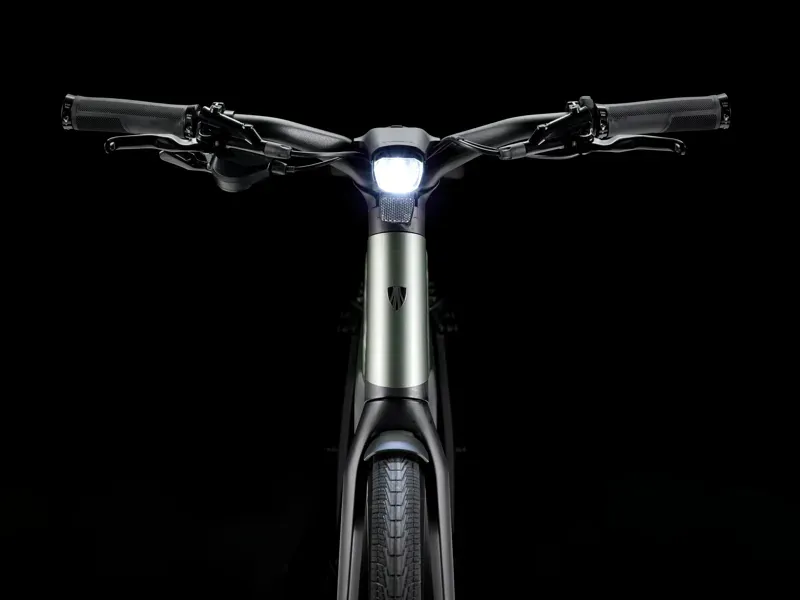 Trek FX+ 7 SO E-Hybrid Bike in Lichen Green Gloss-3