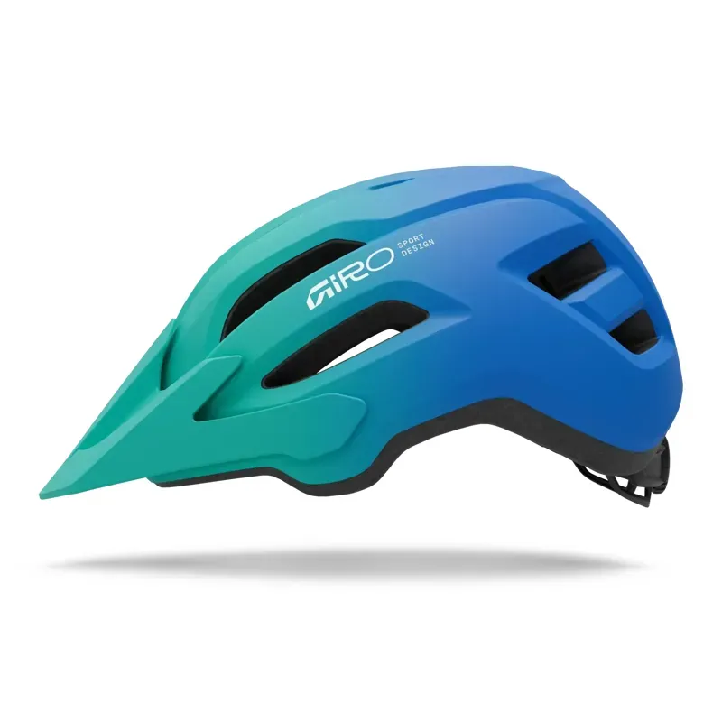 Giro Fixture II Youth Helmet in Green/Blue-1