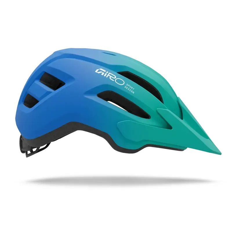 Giro Fixture II Youth Helmet in Green/Blue-2