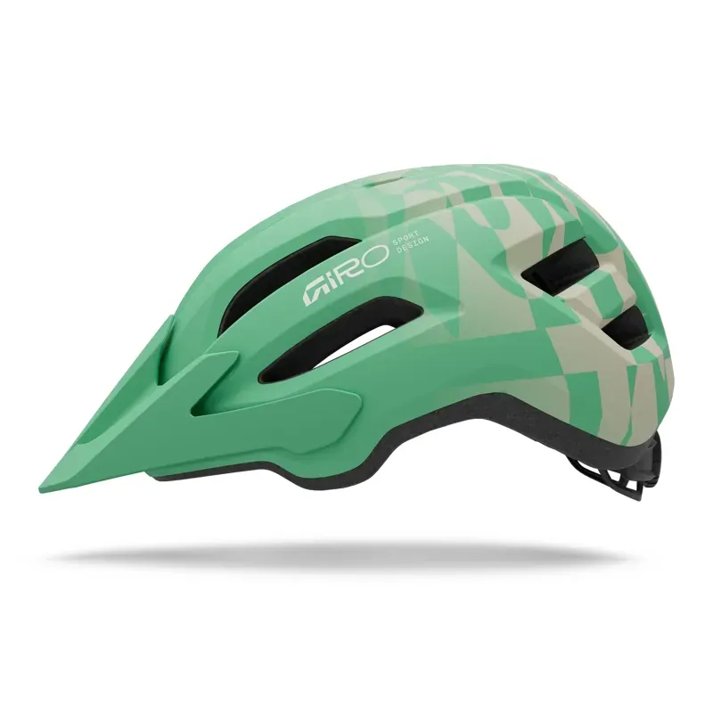Giro Fixture II Youth Helmet in Green Rush-1